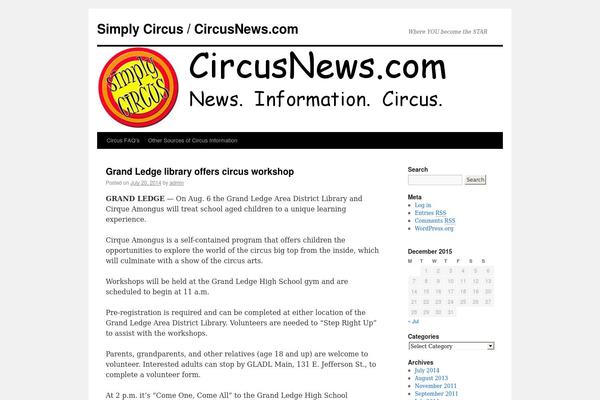 Twenty Ten theme site design template sample