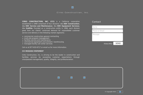 cirksconstruction.com site used Kdc