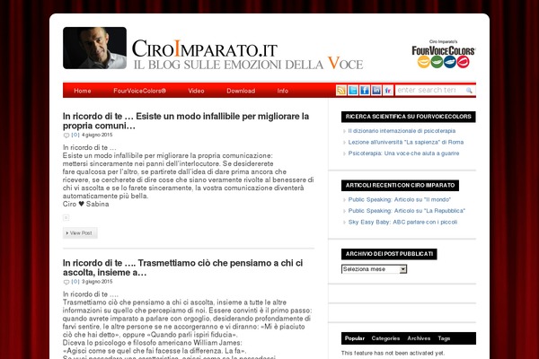 ciroimparato.it site used Wp-ellie-prem