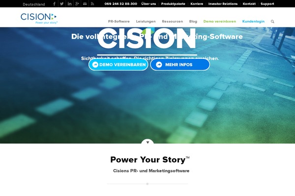 cision WordPress theme, websites list used cision theme cision theme websites examples