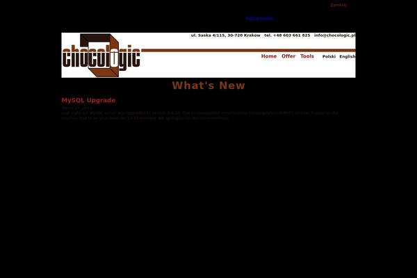 Choco theme site design template sample