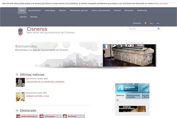 cisneros.es site used Ayuntamientos