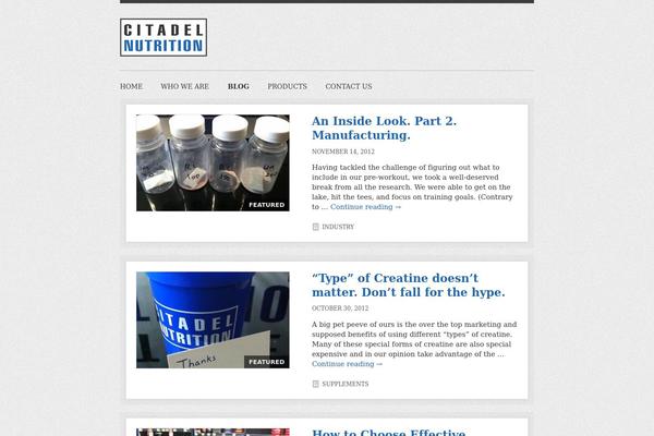 citadelnutritionblog.com site used Foghorn