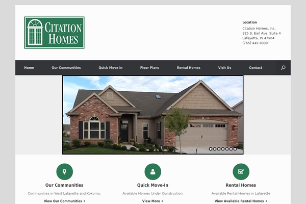 Vantage theme site design template sample