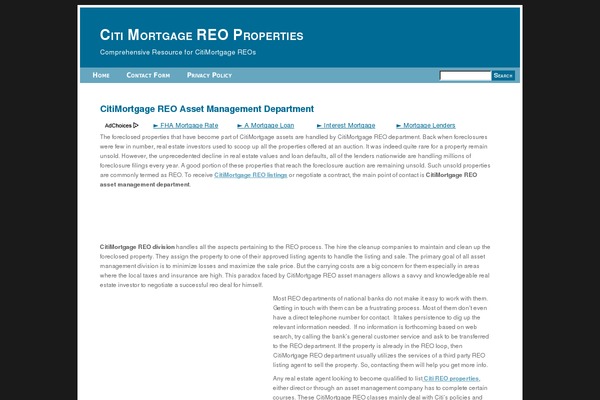 citimortgagereo.com site used Financial2