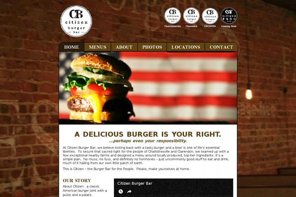 Restaurant theme site design template sample