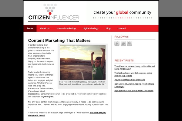 Thesis 1.8.5 theme site design template sample