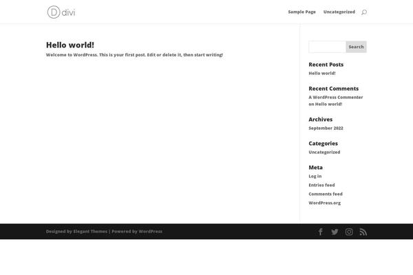 Divi-2 theme site design template sample