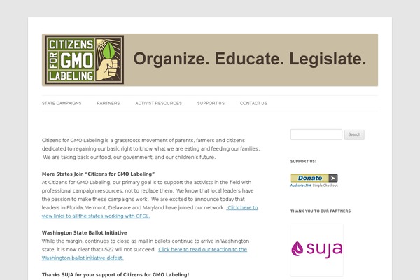 Site using Easy Modal plugin