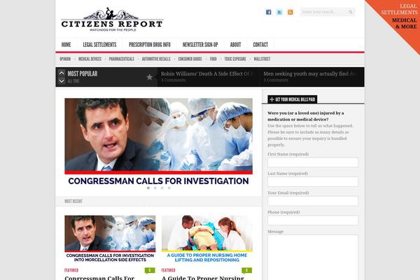 Newsroom14 theme site design template sample