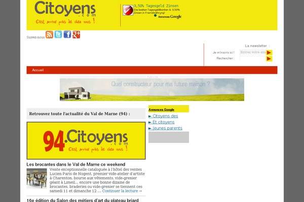 Site using Yd-evenements plugin