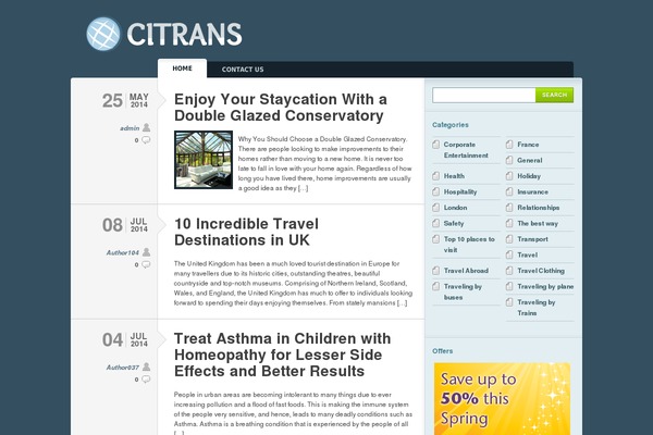 Typebased theme site design template sample