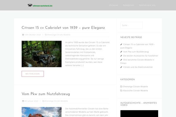Astrid theme site design template sample