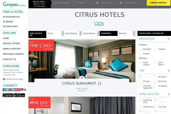 Compass theme site design template sample