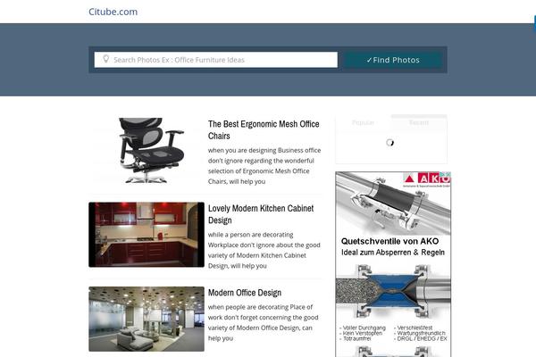IT theme site design template sample