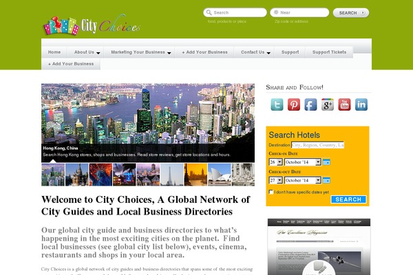GeoPlaces theme site design template sample
