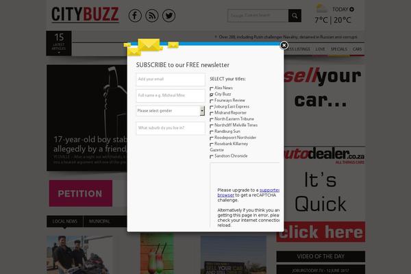 Site using Caxton-video-of-the-day plugin