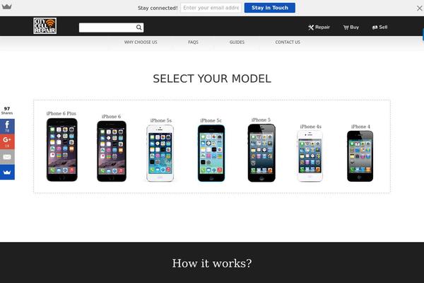 Iphone theme site design template sample