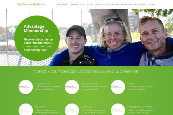 Infinite theme site design template sample
