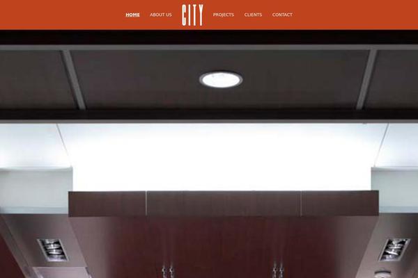 City theme site design template sample