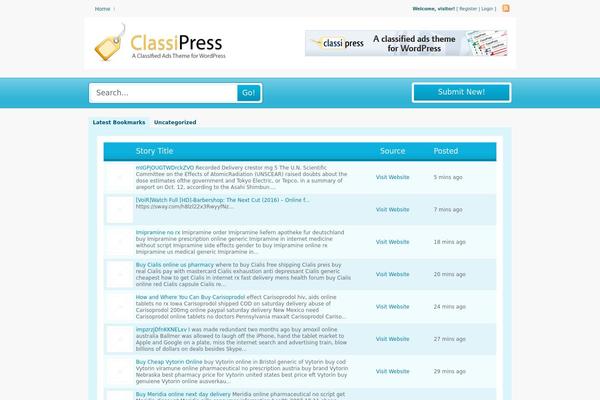 ClassiPress theme site design template sample