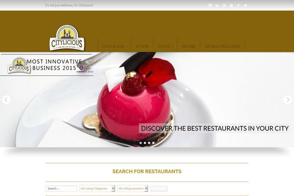 Storefront theme site design template sample