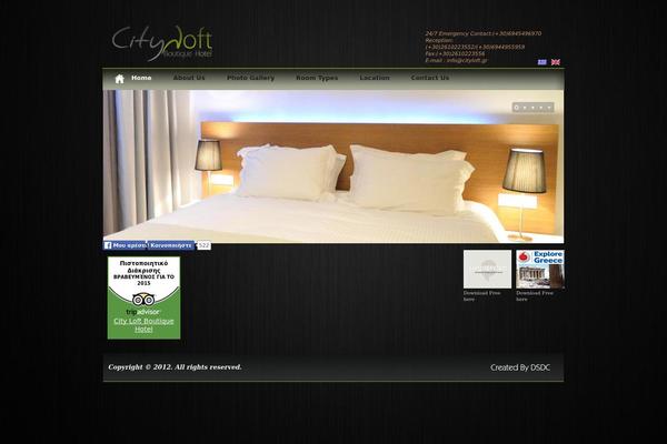 Hotellpress theme site design template sample