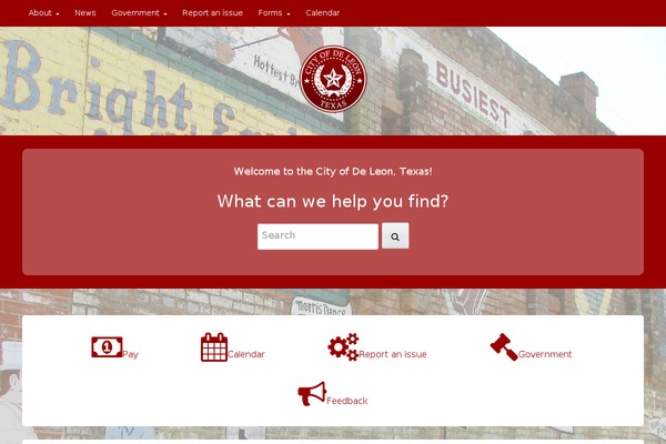GovPress theme site design template sample