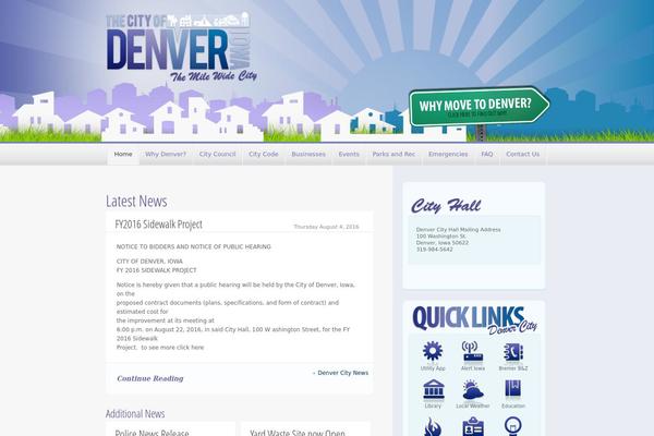 Magazeen theme site design template sample