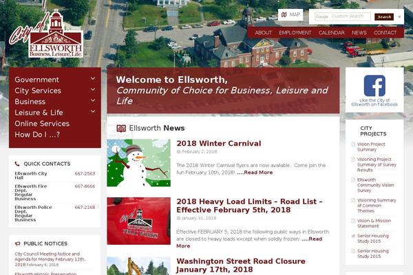 TownPress theme site design template sample