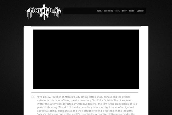 Shutter theme site design template sample