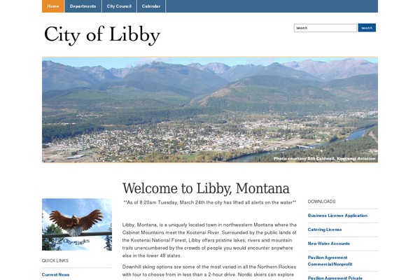 cityoflibby.com site used Adventure-lite