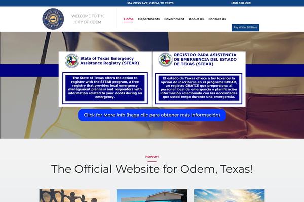 cityofodemtx.com site used CityGov