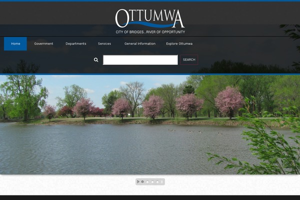 City-government theme site design template sample