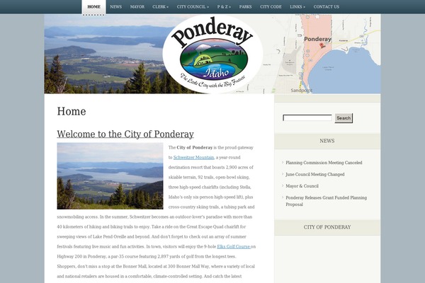 eNews theme site design template sample