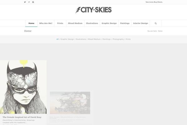 Enfold theme site design template sample