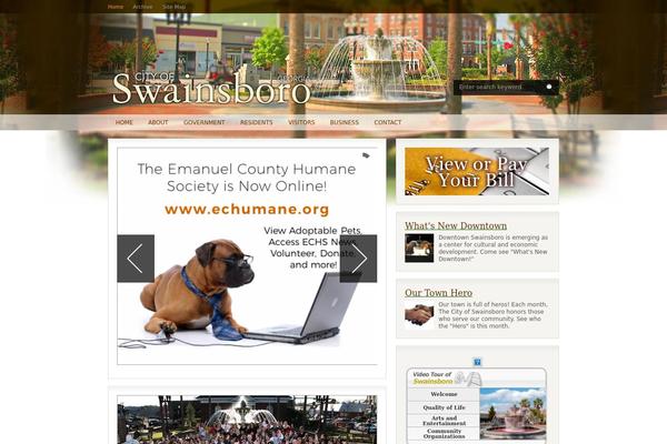 Fresh News theme site design template sample