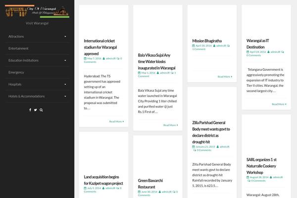 PR News theme site design template sample