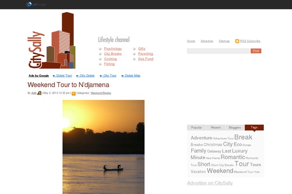 Yabloggy theme site design template sample