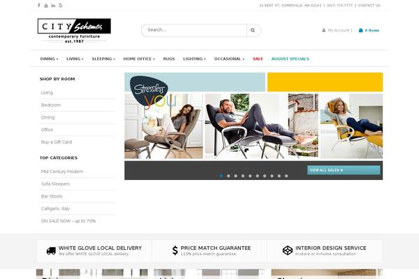 Porto Child theme site design template sample
