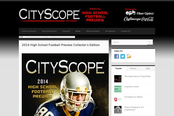 Stream theme site design template sample