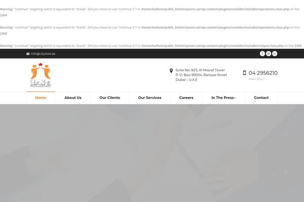 The7 theme site design template sample