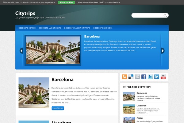 Calypso theme site design template sample