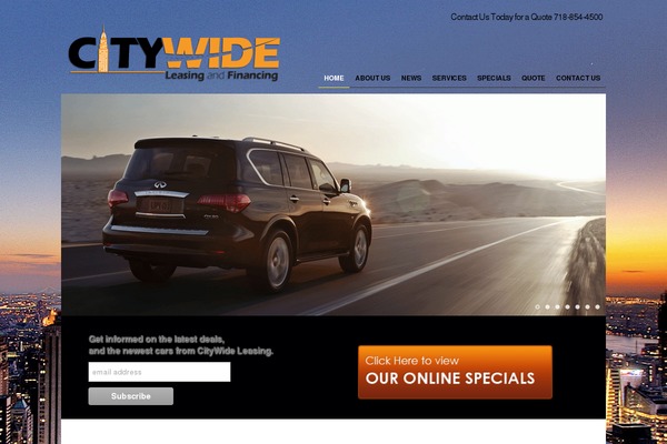 Citywide theme site design template sample