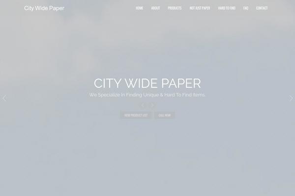 North theme site design template sample
