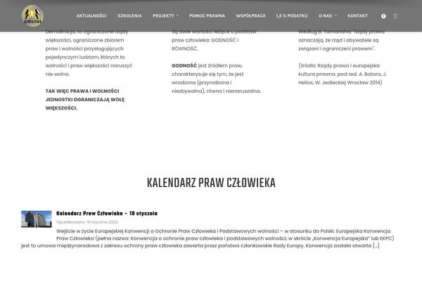 Site using TablePress plugin