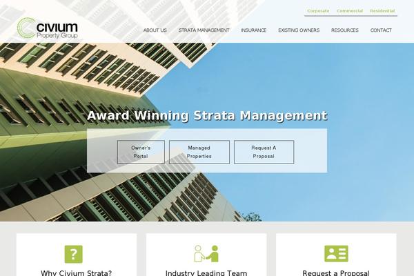 civiumstrata.com.au site used Webtree