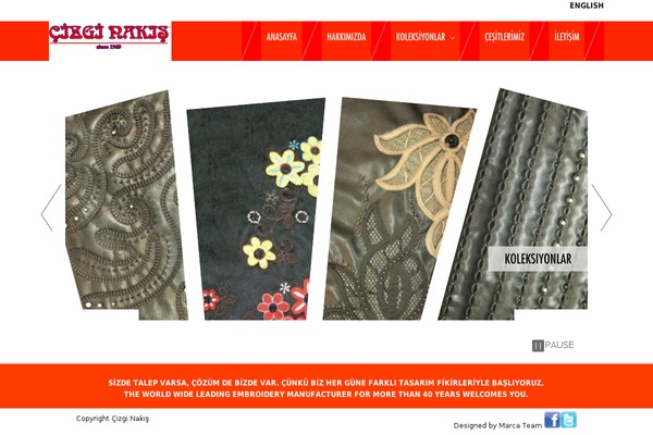 Suerte theme site design template sample