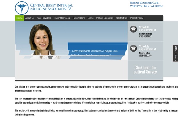Doctor theme site design template sample