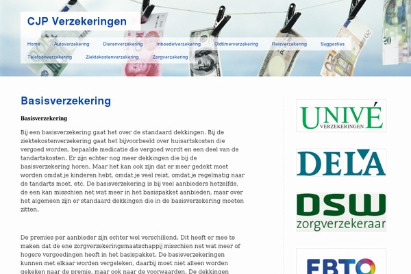 cjpverzekeringen.nl site used Adam's Razor
